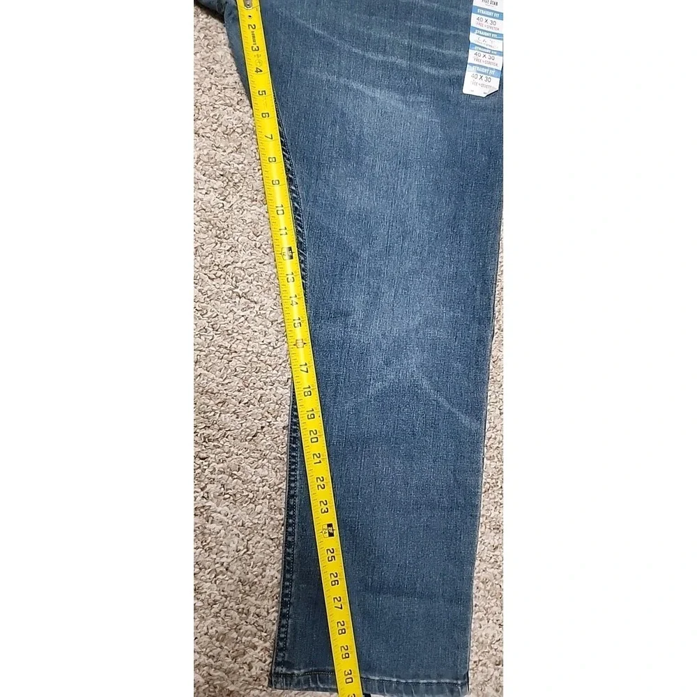 Wrangler Five Star Premium Straight Fit‎ Jeans 40x30 Mexico NWT Medium Wash